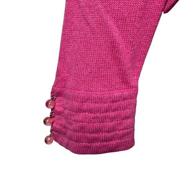 Carlisle Sweater Women Small Pink Silk Cashmere Crew Neck Pullover Long Sleeve - Picture 4 of 11